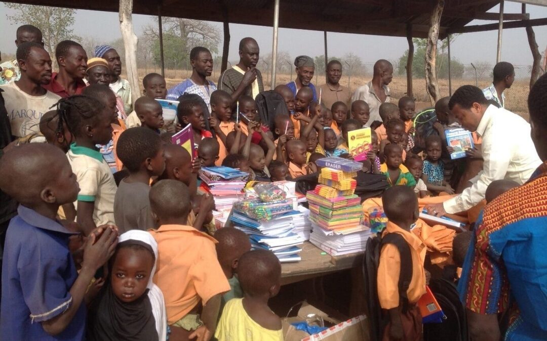 Education Donation Given to 100 Students in Rural Ghana